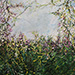 Field with Purple Flowers - painting by Painting by Marleen De Waele-De Bock