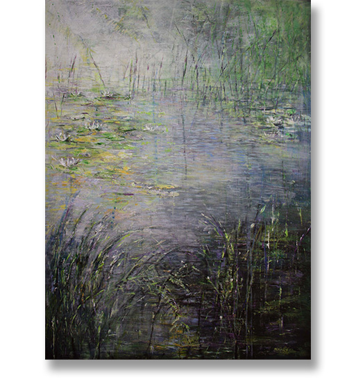 Purple Pond at Reinike Gallery