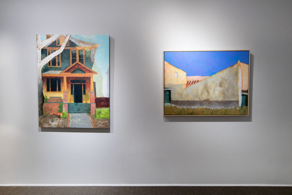 "PAINTING dos puertas verde" hanging