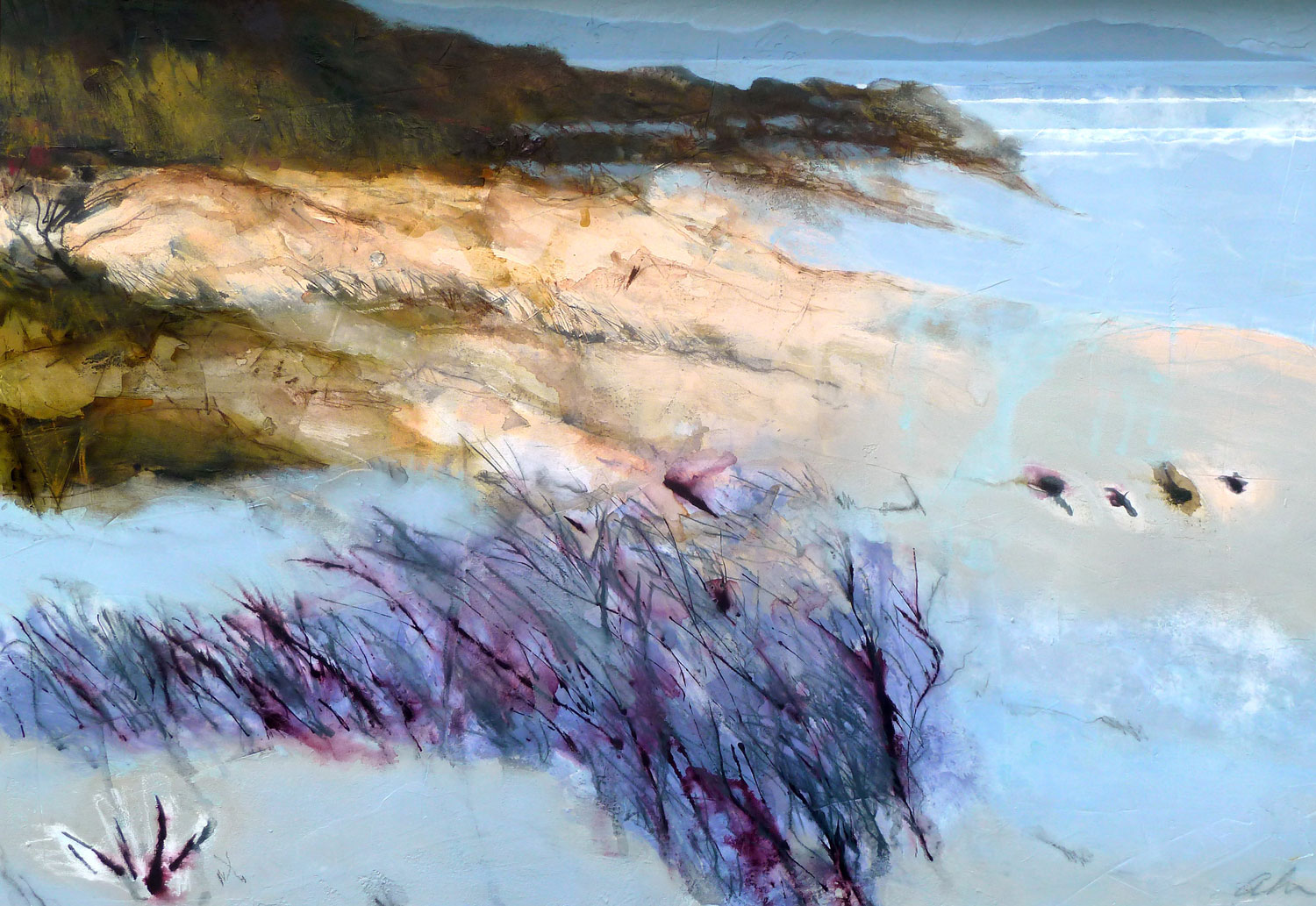 "Nanny Goat Beach" 48 X 66 by Randy Akers