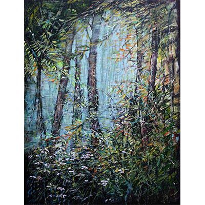 Forest 48 X 36 by Marleen De Waele-De Bock