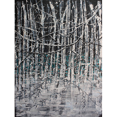 Winter 48 X 36 by Marleen De Waele-De Bock