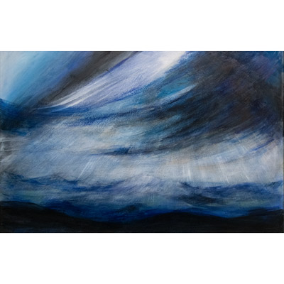 "Deep Blue" 24 × 36 by Gretchen R.R. Eppling