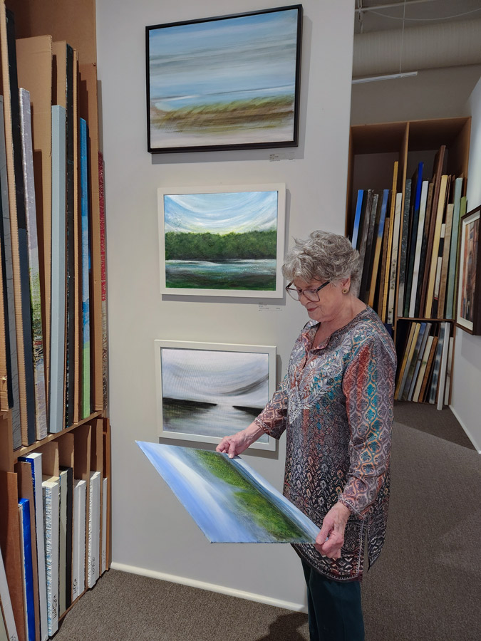 "Tidepool" 18 X 24 and other paintings by Gretchen R. R. Eppling