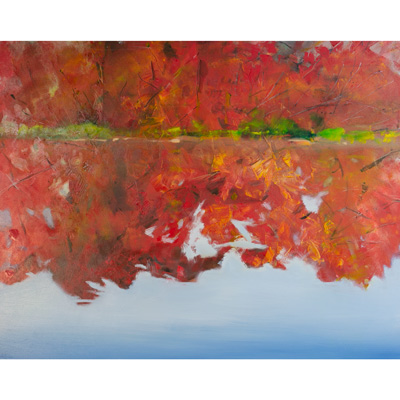 Autumn Guardians 48 X 60  by Patricia Fabian