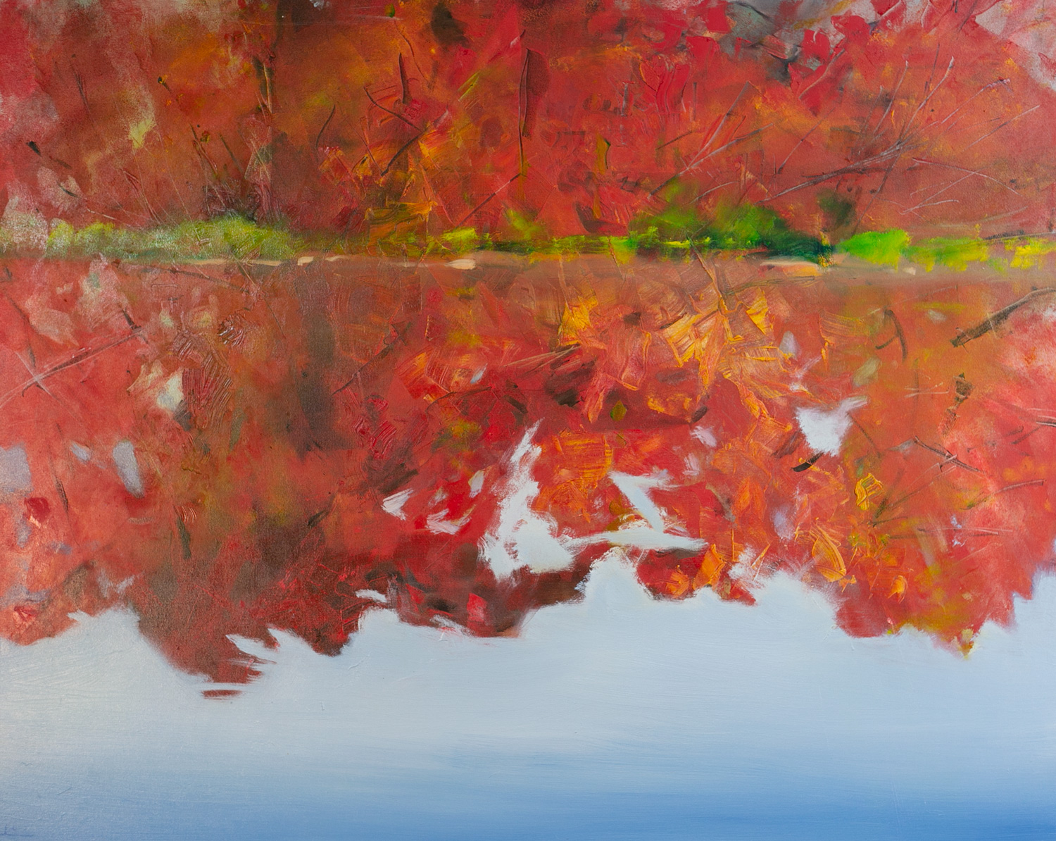 Autumn Guardians 48 X 60 by Patricia Fabian