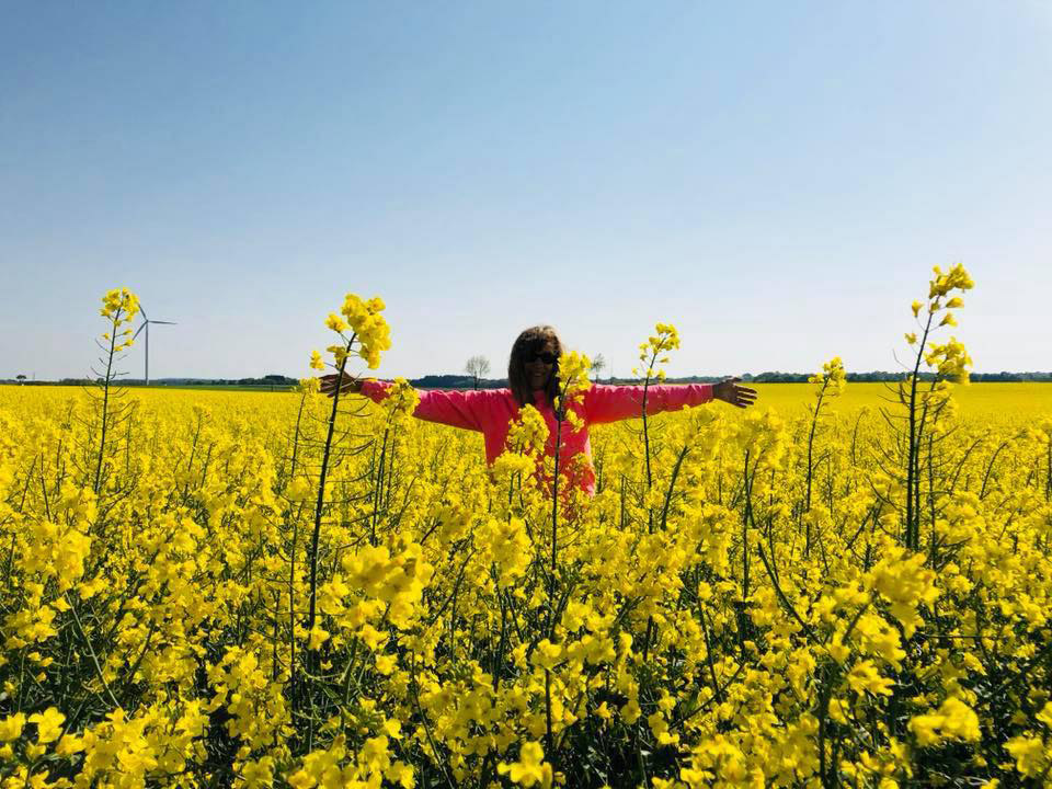 Patricia Fabian in a Field of Colza