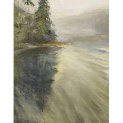 Misty Dawn 60 X 48 by Patricia Fabian