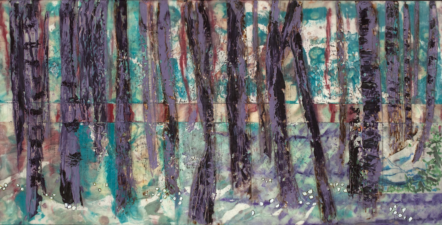 Column Arbor 24 X 48 by Donna Johnson