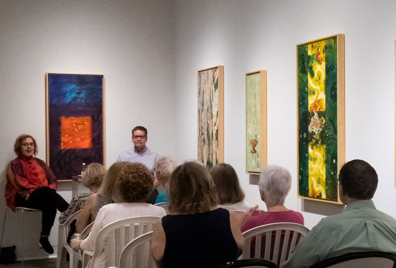  Midnight Dancers between Donna Johnson and Henry Callahan at Johnson's artist's talk