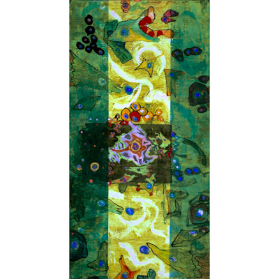 Ocean Tapestry 48 X 24 by Donna Johnson