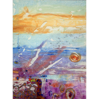 Welling Up 40 X 30 by Donna Johnson
