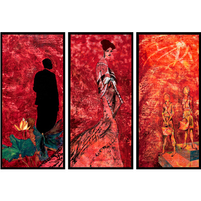 The View That Colors Us
triptych 44 X 60 by Donna Johnson