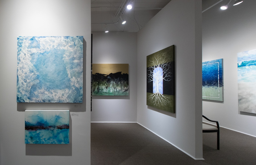 "Maelstrom" and "Breezes Off the Cliff" on display at Reinike Gallery