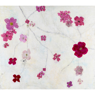 Dogwood Pop 48 X 55 by Deborah Llewellyn