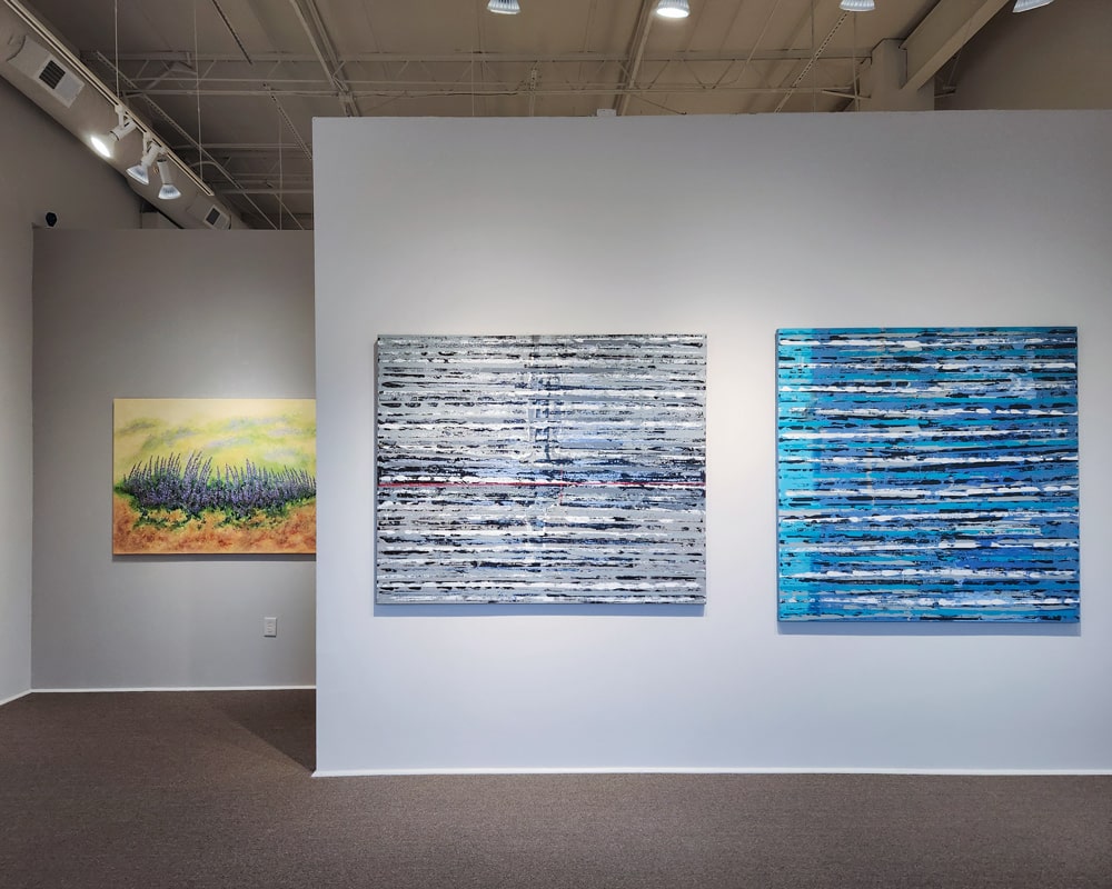 Paintings by Henry Callahan and Charles H. Reinike III in Front Room of Reinike Gallery