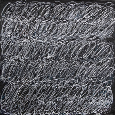 "Rhythm Graphite #1" 12 X 12 by w.e. pugh