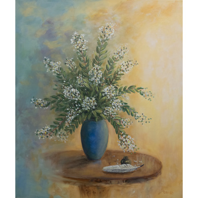 Crape Myrtle II 42 X 36 by Charles H. Reinike III