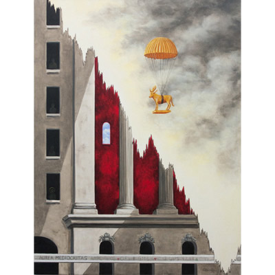 The Golden Parachute 40 X 30 by Charles H. Reinike III