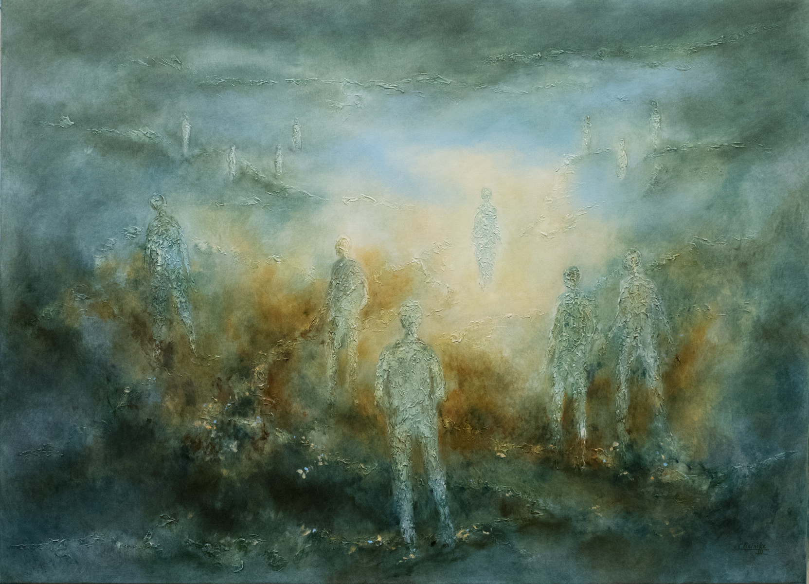 "Wanderers" 44 &times; 60 by Charles H. Reinike III