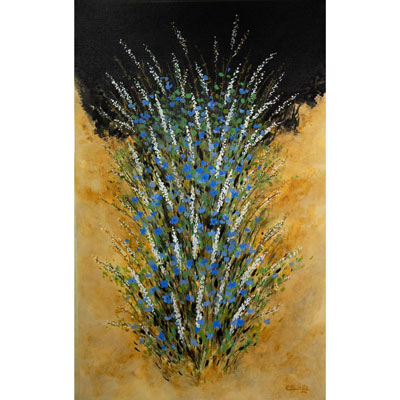 "Florescence" 48 X 30 by Charles H. Reinike III