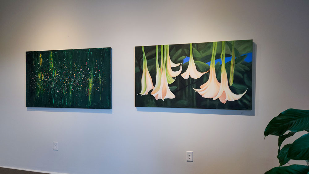 "Fanfare" Hanging in Gallery