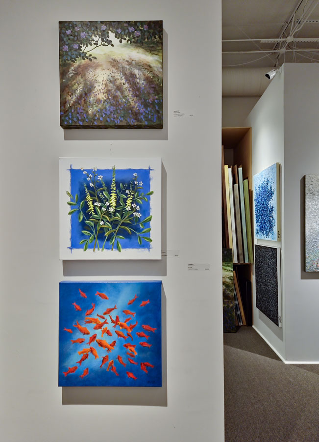 "Flicker" hanging in Reinike Gallery 