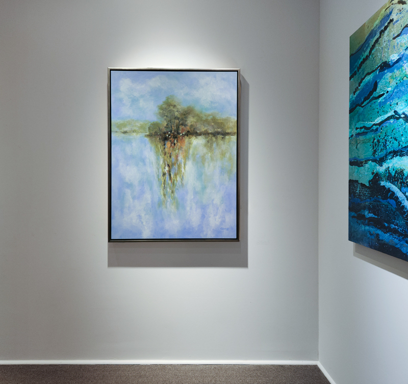 "Serene" Hanging in Gallery