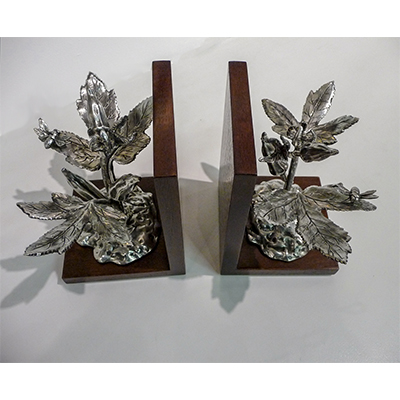 Okra Bookends by Charles H. Reinike III