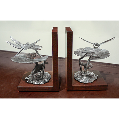 Waterlily Bookends by Charles H. Reinike III