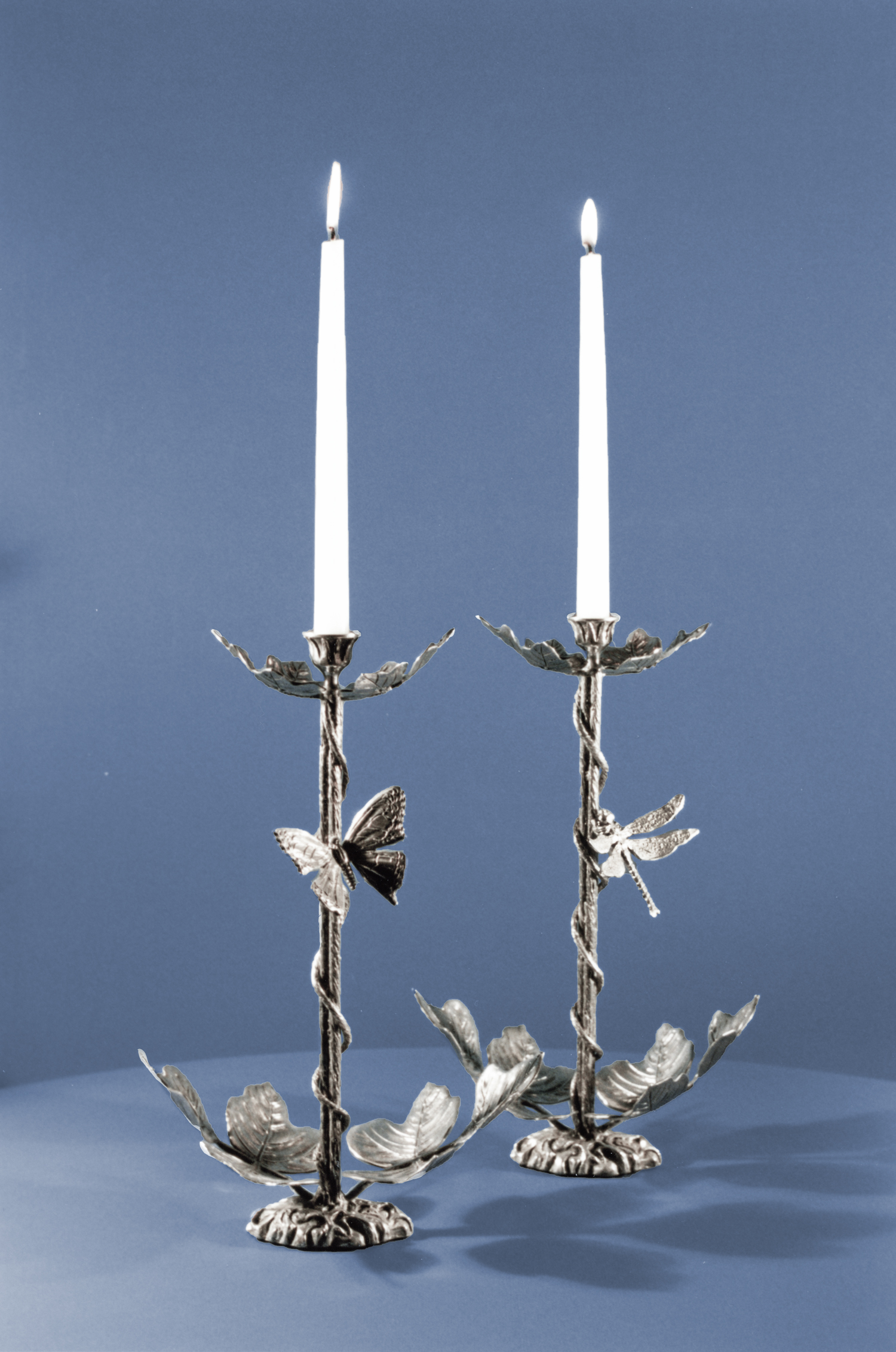 Tall Twisted Kudzu Candle Holders by Charles H. Reinike III