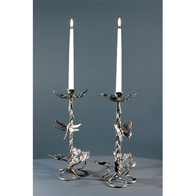 Tall Braided Kudzu Candle Holders by Charles H. Reinike III