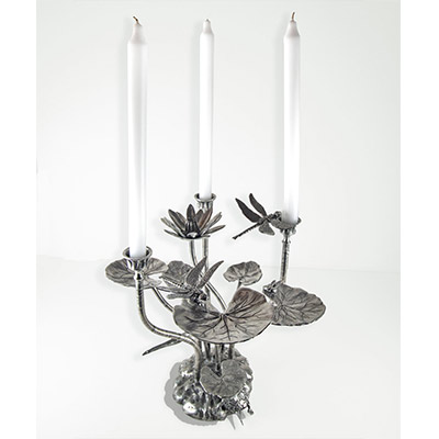 Tall Kudzu Candleholder by Charles H. Reinike III