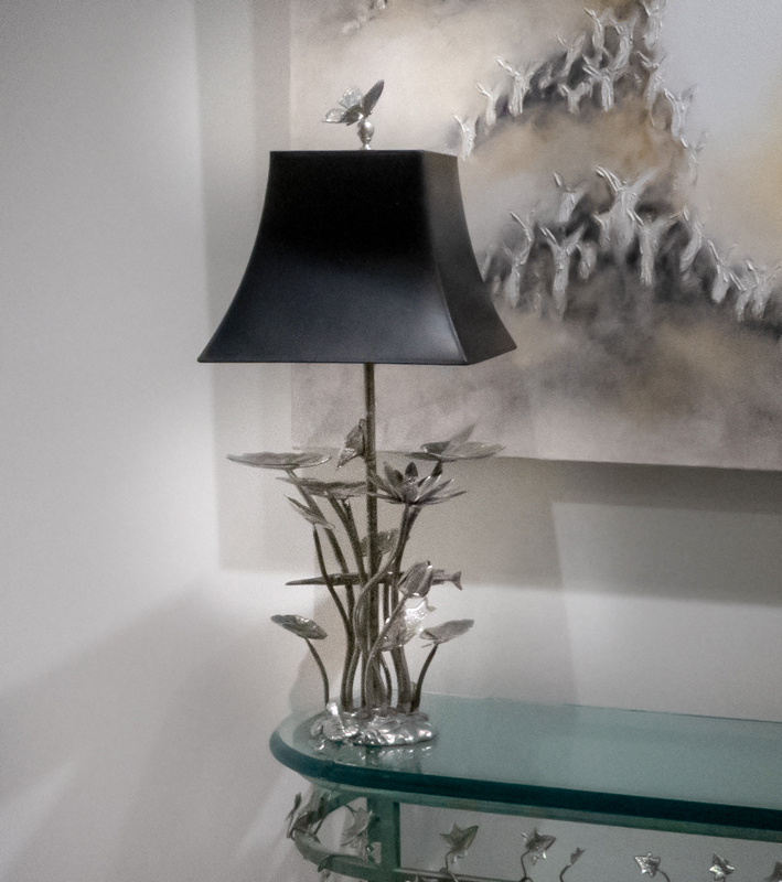 Waterlily Lamp in Gallery