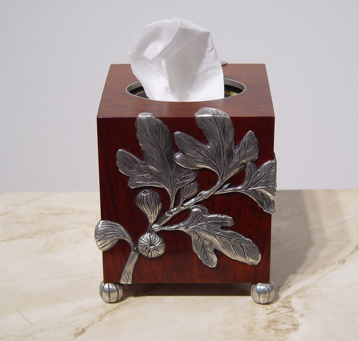 Fig Leaf Tissue Box by Charles H. Reinike III