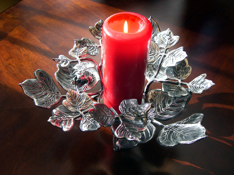 Wine Caddy with Candle