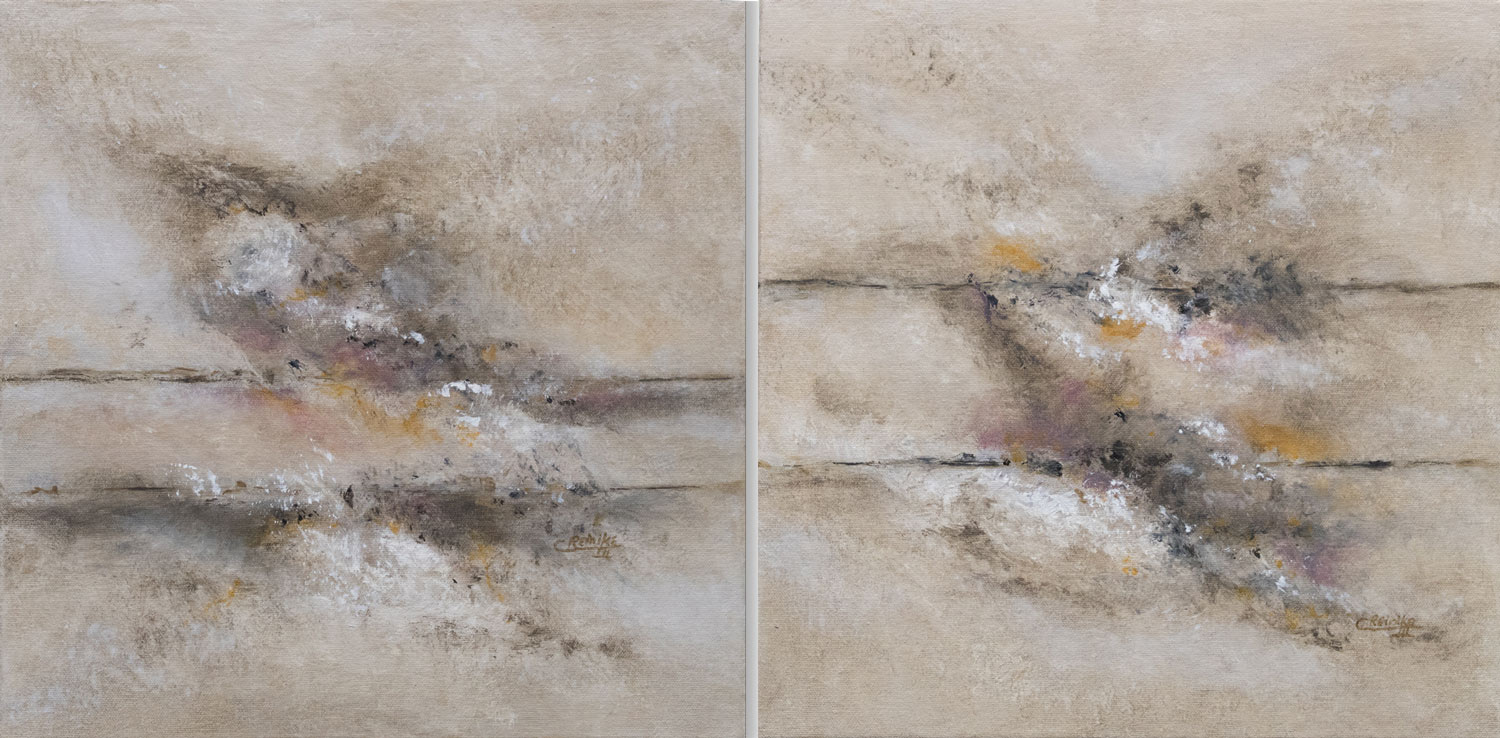 Tones I and Tones II 14 X 14 each by Charles H. Reinike III